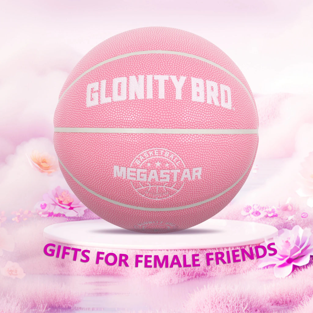 Women's Basketball Size 5,6,7 Pink Official Competition Child Basketball Indoor Outdoor Standard Ball PU Non-slip Wear-resistant