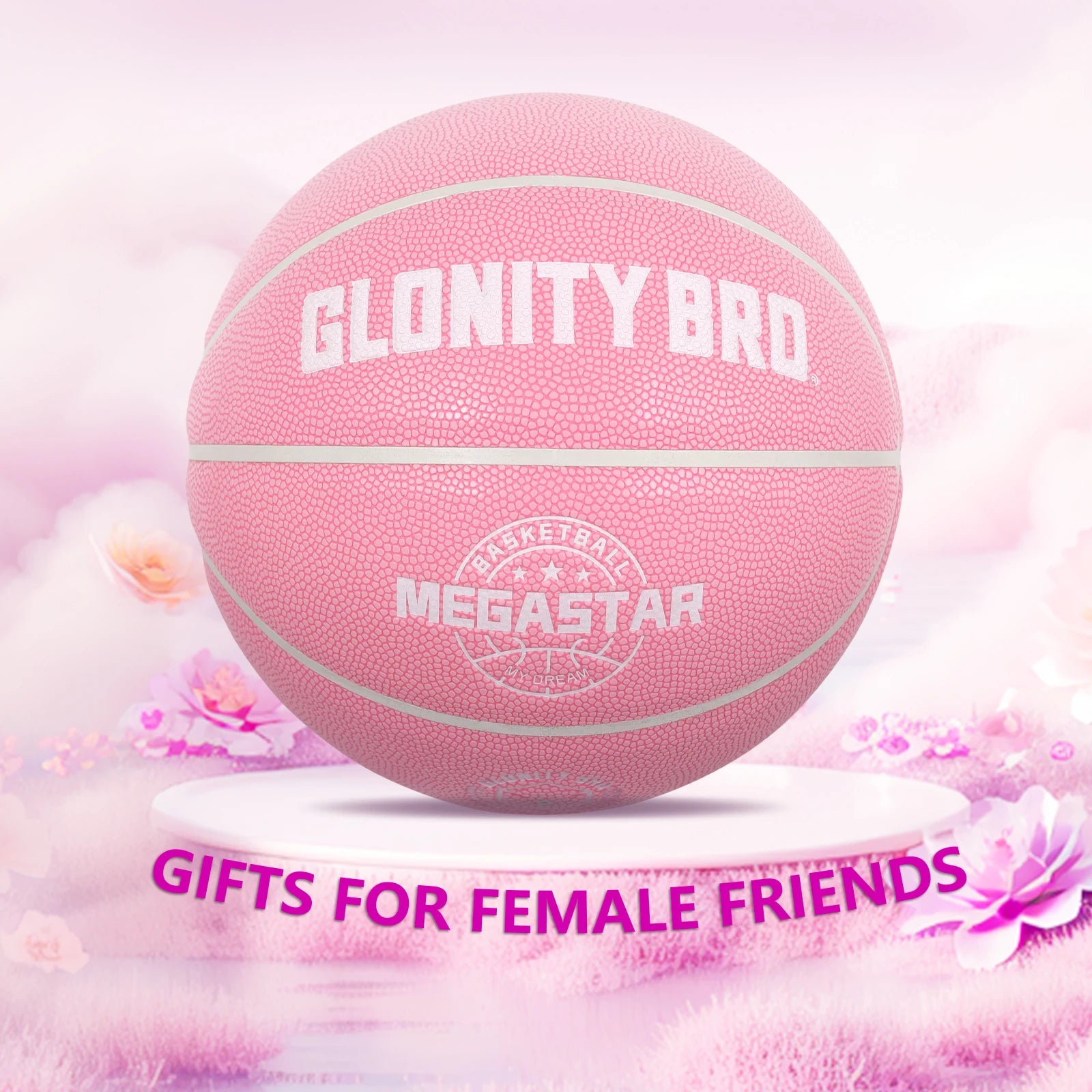 Women's Basketball Size 5,6,7 Pink Official Competition Child Basketball Indoor Outdoor Standard Ball PU Non-slip Wear-resistant